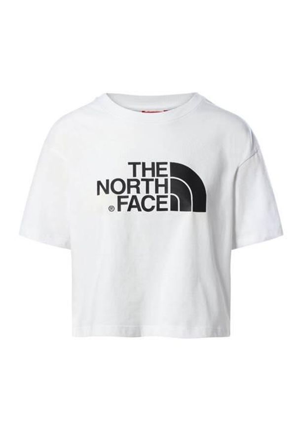 Koszulka sportowa damska The North Face Cropped Easy Tee. Kolor: biały. Materiał: bawełna. Długość rękawa: krótki rękaw. Długość: krótkie