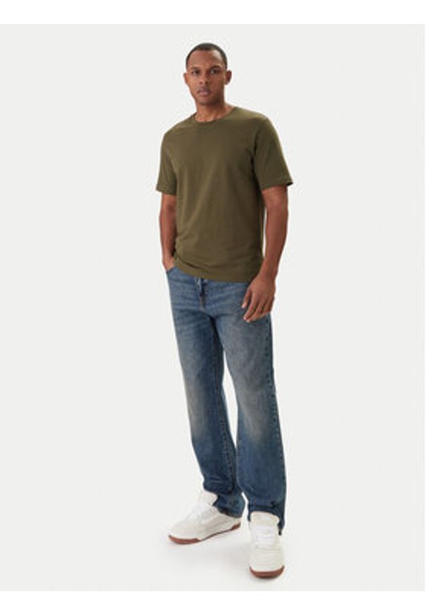 Jack & Jones T-Shirt Orrganic Basic 12156101 Zielony Slim Fit. Kolor: zielony. Materiał: bawełna