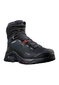 salomon - Buty do chodzenia męskie Salomon Quest Winter Thinsulate Waterproof. Wysokość cholewki: za kostkę. Kolor: czarny. Materiał: skóra. Szerokość cholewki: normalna. Technologia: Thinsulate. Sport: turystyka piesza