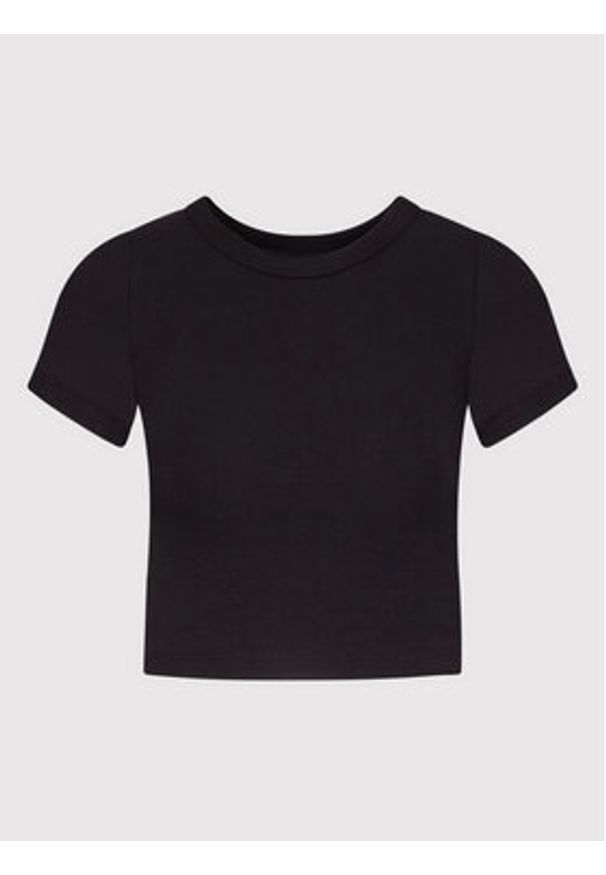 JJXX T-Shirt Florie 12217164 Czarny Slim Fit. Kolor: czarny. Materiał: bawełna