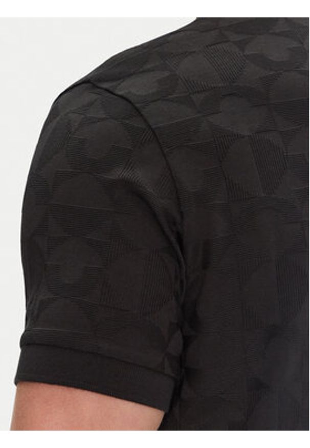 BOSS Polo Pirax 50538191 Czarny Relaxed Fit. Typ kołnierza: polo. Kolor: czarny. Materiał: bawełna