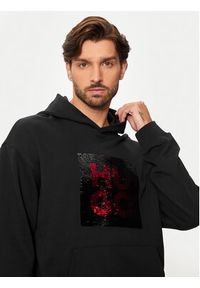Hugo Bluza Deseqino 50521506 Czarny Relaxed Fit. Kolor: czarny. Materiał: bawełna #4