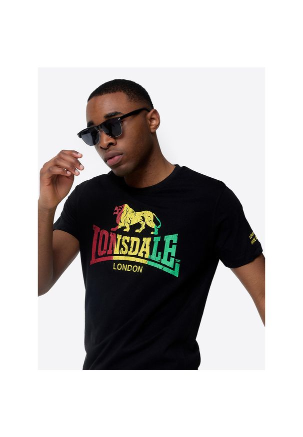 Koszulka Lonsdale Freedom. Kolor: czarny. Materiał: bawełna
