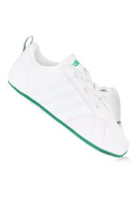 Buty dziecięce sportowe Adidas VS ADVANTAGE CRIB. Kolor: biały, zielony, wielokolorowy. Model: Adidas Advantage. Sport: turystyka piesza