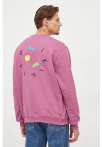 GAP bluza męska kolor fioletowy z nadrukiem. Kolor: fioletowy. Wzór: nadruk