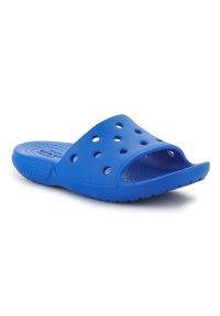 Klapki Crocs Classic Slide K Jr 206396-4KZ niebieskie. Kolor: niebieski. Materiał: materiał #3