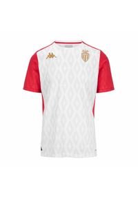 Kappa - Koszulka dla dzieci AS Monaco Aboupret Pro 8 2024/25. Kolor: wielokolorowy, biały, czerwony. Sport: piłka nożna #1