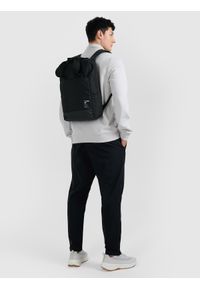 4f - 4F Plecak miejski (15 L) z kieszenią na laptop - czarny Uniwersalny. Kolor: czarny. Materiał: syntetyk, tkanina, materiał. Wzór: gładki. Styl: casual, elegancki