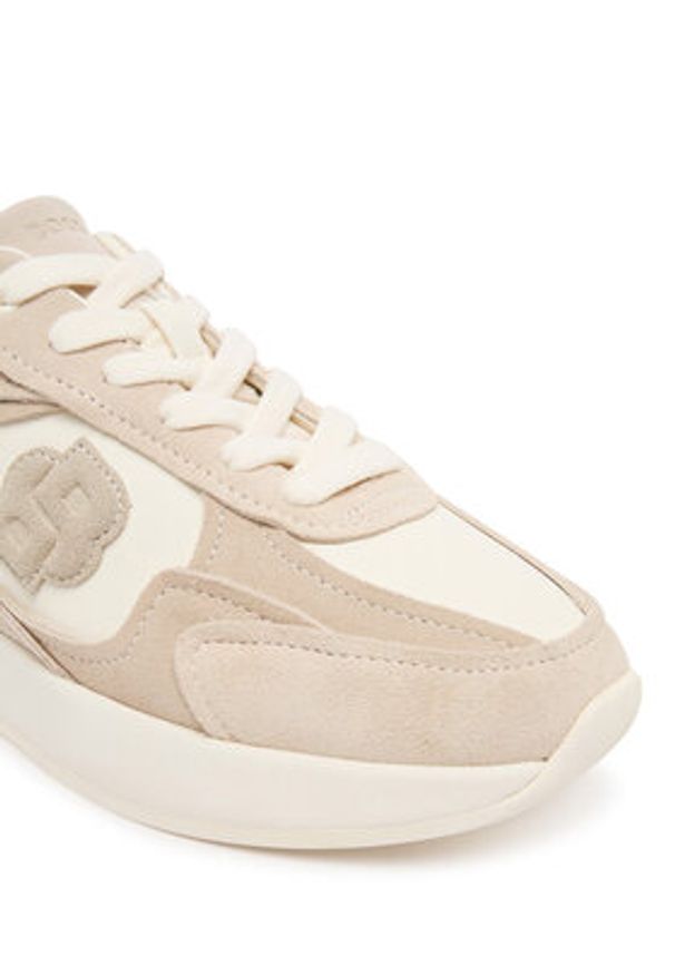 BOSS Sneakersy B Icon 50548288 Beżowy. Kolor: beżowy. Materiał: skóra, zamsz