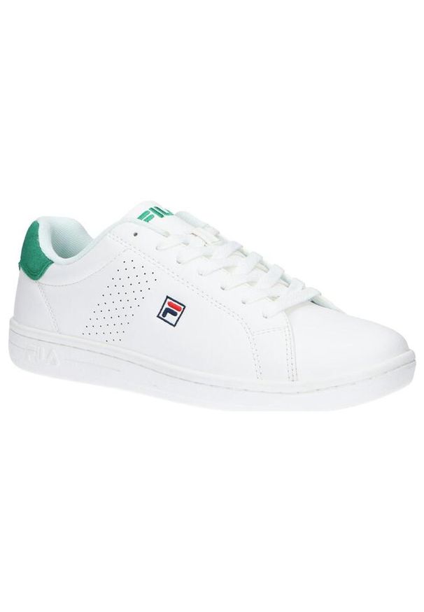 Buty do chodzenia męskie Fila Crosscourt 2 F. Kolor: zielony, biały, wielokolorowy. Materiał: syntetyk, materiał. Sport: turystyka piesza