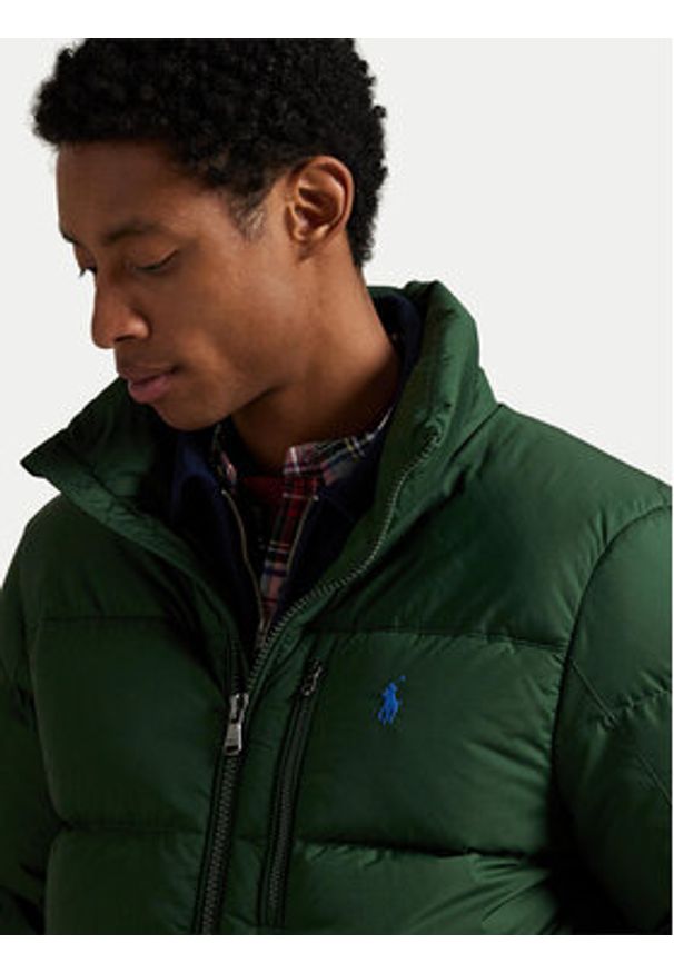 Polo Ralph Lauren Kurtka puchowa 710968278004 Zielony Regular Fit. Typ kołnierza: polo. Kolor: zielony. Materiał: syntetyk