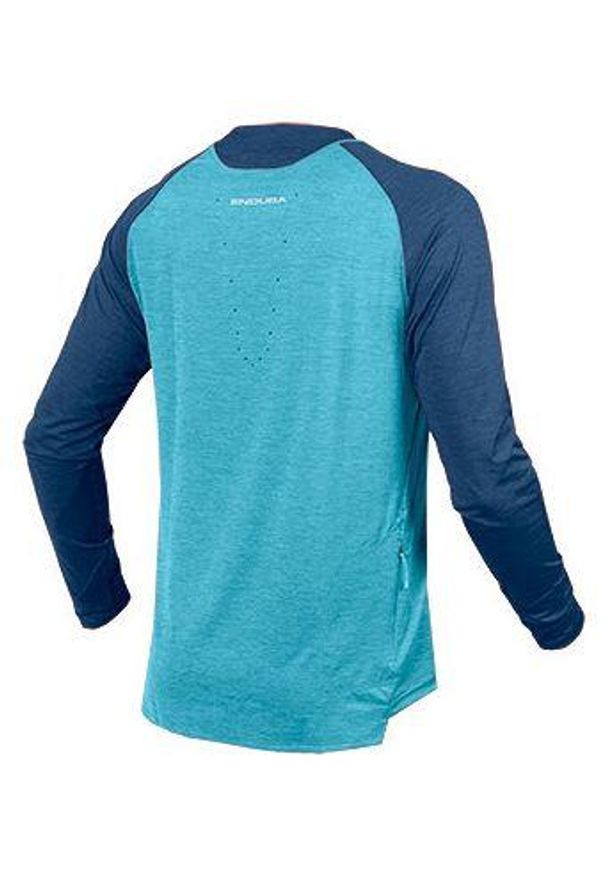 ENDURA - Longsleeve rowerowy męski Endura Singletrack. Kolor: niebieski. Długość rękawa: długi rękaw