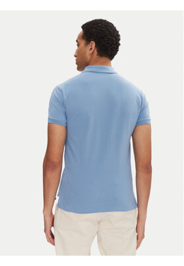 Polo Ralph Lauren Polo 710536856444 Błękitny Slim Fit. Typ kołnierza: polo. Kolor: niebieski. Materiał: bawełna