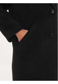 Guess Płaszcz wełniany Elly W2BL0H WEWU0 Czarny Relaxed Fit. Kolor: czarny. Materiał: syntetyk