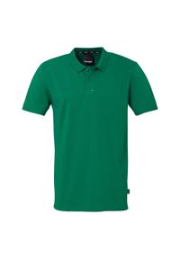 KEMPA - Koszulka polo dla dzieci Kempa Prime. Typ kołnierza: polo. Kolor: czarny, biały, zielony, wielokolorowy. Wzór: haft, napisy. Styl: sportowy