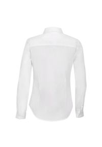 SOL'S - Damska Koszulka Z Długim Rękawem Blake Stretch Shirt. Okazja: na co dzień. Kolor: biały. Długość rękawa: długi rękaw. Długość: długie. Styl: casual