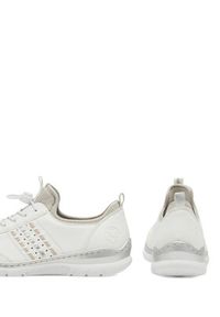 Rieker Półbuty L3259-80 Biały. Kolor: biały. Materiał: syntetyk, materiał #4