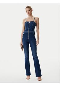 Guess Kombinezon W6RD0I D6883 Niebieski Regular Fit. Kolor: niebieski. Materiał: bawełna #5