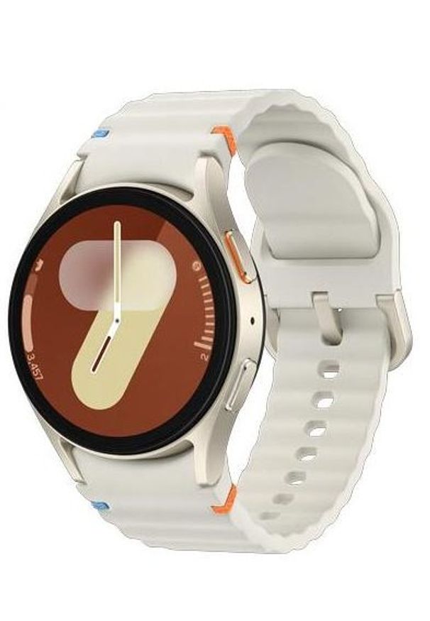 SAMSUNG - Samsung Galaxy Watch 7 40mm Kremowy (L300). Rodzaj zegarka: cyfrowe. Kolor: kremowy. Materiał: skóra. Styl: casual