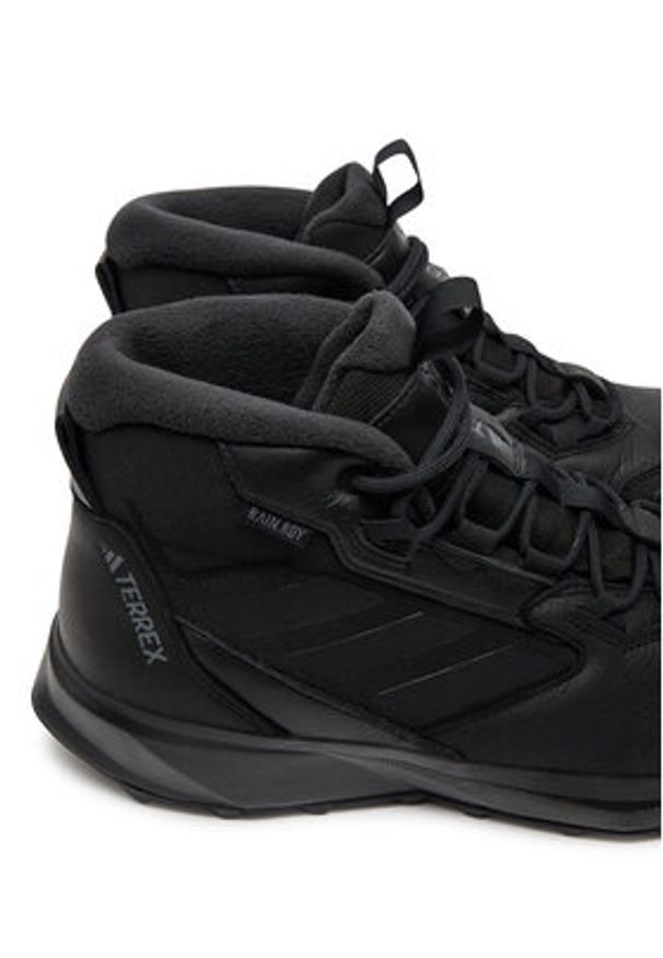 Adidas - adidas Trekkingi Terrex Winter Boot Mid Leather ID2859 Czarny. Kolor: czarny. Materiał: nubuk, skóra. Model: Adidas Terrex. Sport: turystyka piesza