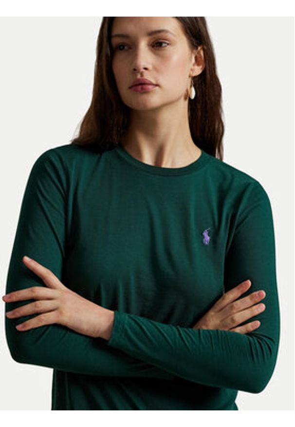 Polo Ralph Lauren Bluzka 211898699010 Zielony Regular Fit. Typ kołnierza: polo. Kolor: zielony. Materiał: bawełna