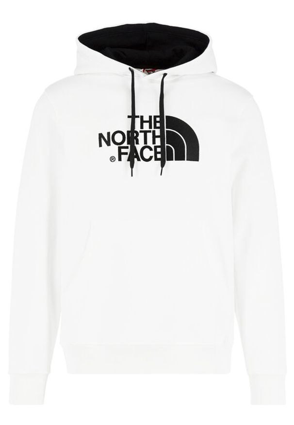 The North Face Bluza Drew Peak Plv Hoodie NF00AHJY Biały Regular Fit. Kolor: biały. Materiał: bawełna