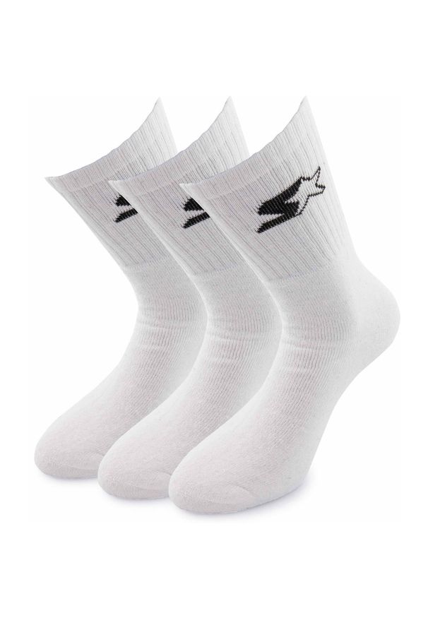 Starter Skarpety męskie 3-pack białe 43-46. Kolor: biały. Materiał: bawełna