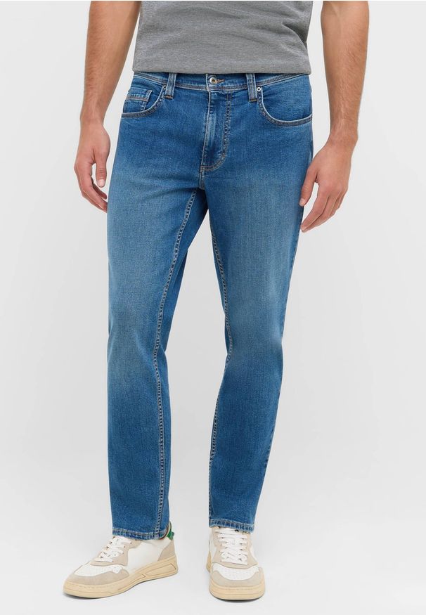 Męskie Spodnie Jeansowe Mustang Style Washington Straight Denim Blue 1016814 5000 582
