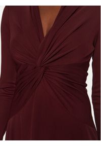 Lauren Ralph Lauren - LAUREN RALPH LAUREN Sukienka codzienna 250951399001 Bordowy Regular Fit. Okazja: na co dzień. Kolor: czerwony. Materiał: syntetyk. Typ sukienki: proste. Styl: casual
