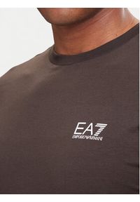 EA7 Emporio Armani T-Shirt 8NPT25 PJVPZ U6027 Brązowy Regular Fit. Kolor: brązowy. Materiał: bawełna #4