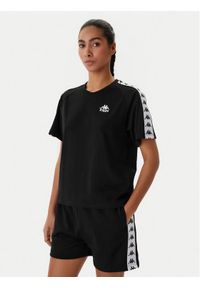 Kappa T-Shirt Banda Adi 371U6WW Czarny Regular Fit. Kolor: czarny. Materiał: bawełna #1