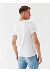 Guess T-Shirt U97M01 K6YW1 Biały Slim Fit. Kolor: biały. Materiał: bawełna