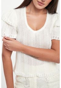 Twinset Milano - Bluzka damska koronkowa TWINSET. Materiał: koronka #4