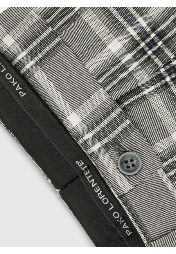 Pako Lorente - PAKO LORENTE – Spodnie garniturowe w kolorze beżowym w kratę. Kolor: beżowy. Styl: elegancki