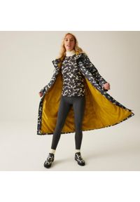 Kurtka trekkingowa damska Regatta Orla Long Quilt. Typ kołnierza: kaptur. Kolor: szary. Materiał: poliester. Długość: długie. Sport: turystyka piesza #1