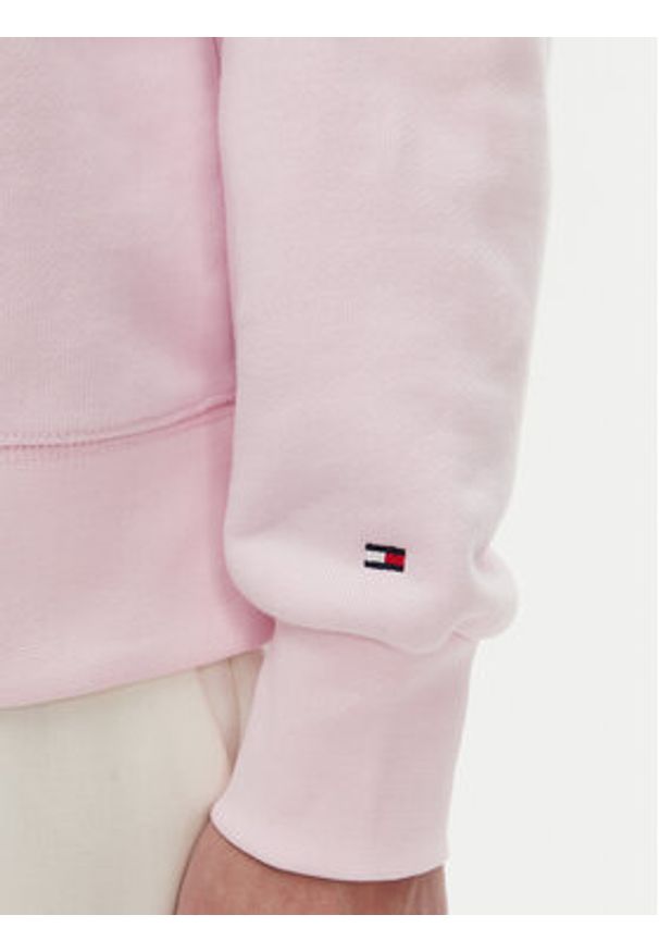 TOMMY HILFIGER - Tommy Hilfiger Bluza WW0WW45980 Różowy Regular Fit. Kolor: różowy. Materiał: bawełna