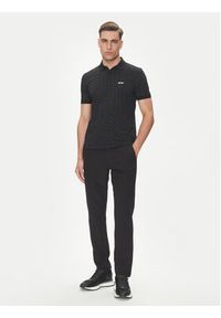 BOSS Polo Paddy Striped C 50540719 Czarny Regular Fit. Typ kołnierza: polo. Kolor: czarny. Materiał: bawełna #4
