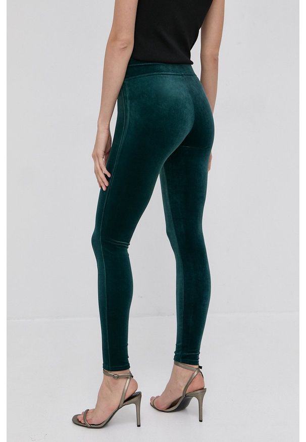 Spanx - Legginsy. Kolor: zielony. Materiał: dzianina, materiał