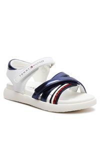 TOMMY HILFIGER - Tommy Hilfiger Sandały T1A2-33235-0273 S Niebieski. Kolor: niebieski #4