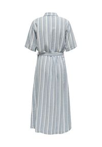 only - ONLY Sukienka koszulowa Caro 15338884 Niebieski Regular Fit. Kolor: niebieski. Materiał: wiskoza, len. Typ sukienki: koszulowe #4