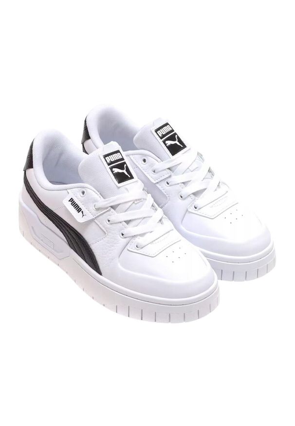 Puma - Damskie Skórzane Buty Sportowe Cali Dream. Kolor: biały. Materiał: skóra. Sezon: zima. Styl: sportowy