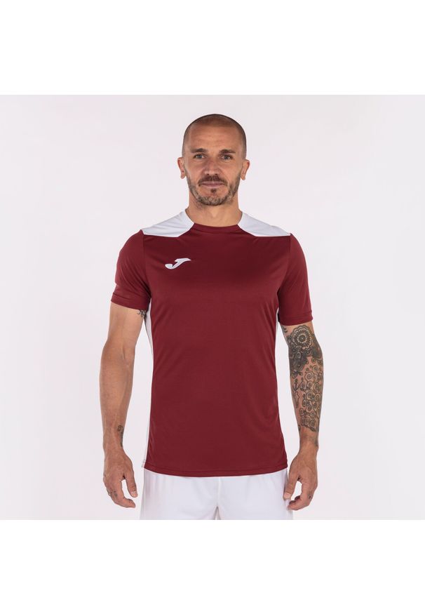 Koszulka do piłki nożnej męska Joma Championship VI. Kolor: czerwony, wielokolorowy, brązowy, biały. Sport: piłka nożna