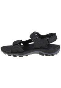 Sandały męskie, Merrell Huntington Sport Convert Sandal. Kolor: czarny. Materiał: guma, skóra, syntetyk, materiał