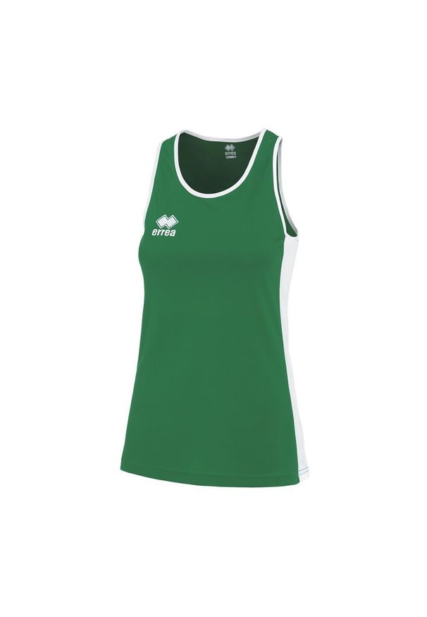 ERREA - Damski tank top Errea Rachele. Kolor: biały, wielokolorowy, zielony. Sezon: lato
