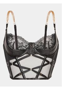 Hunkemöller Biustonosz top Hecate 199848 Czarny. Kolor: czarny. Materiał: syntetyk