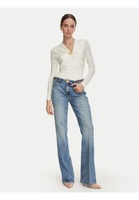 Marciano Guess Bluzka G6YP05 K5118 Kremowy Regular Fit. Kolor: kremowy. Materiał: syntetyk #4