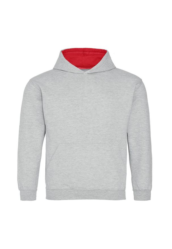 AWDIS - Bluza Dziecięca Heather Varsity Hoodie. Kolor: czerwony, wielokolorowy, fioletowy, szary
