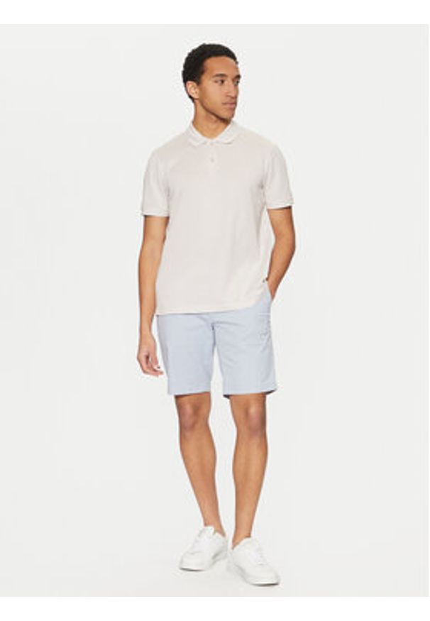 Calvin Klein Polo K10K114475 Beżowy Regular Fit. Typ kołnierza: polo. Kolor: beżowy. Materiał: bawełna