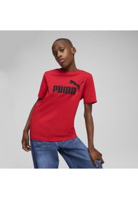 Puma - Młodzieżowa koszulka ESS z logo No. 1 PUMA For All Time Red. Kolor: czerwony. Materiał: guma. Wzór: nadruk. Sport: joga i pilates #2