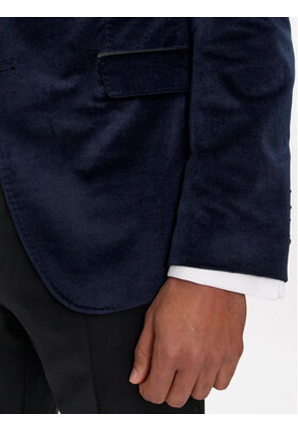 JOOP! Marynarka 17 JB-35Horace 30040435 Granatowy Slim Fit. Kolor: niebieski. Materiał: syntetyk